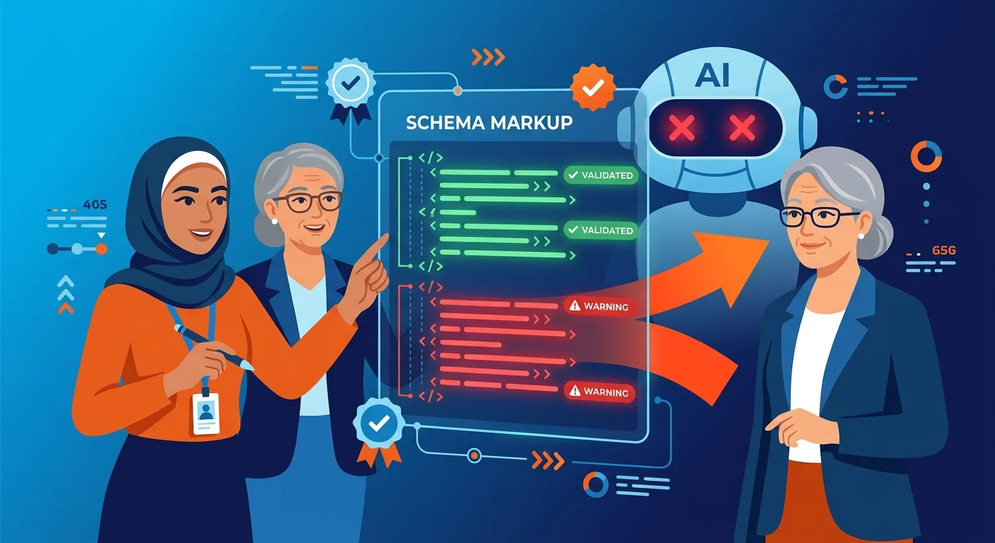 invalid schema markup undermining entity trust for AI engines