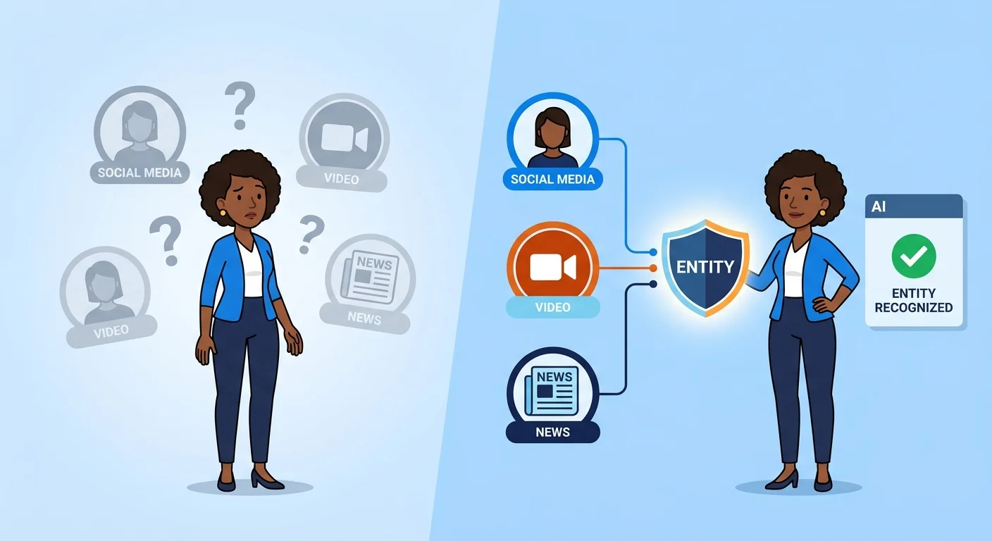 Founder profile signals turning into one verified entity