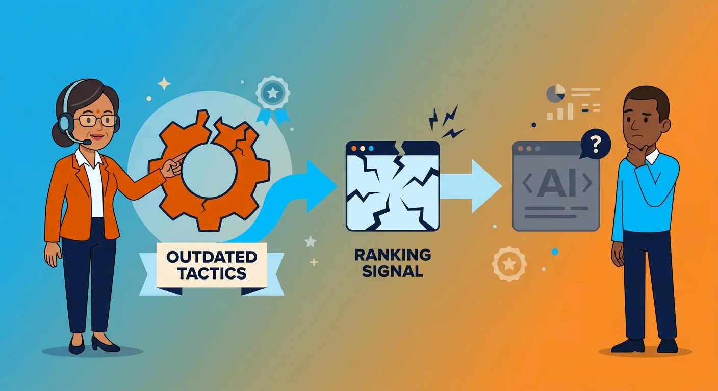 Traditional search optimization tactics failing AI recommendation engines