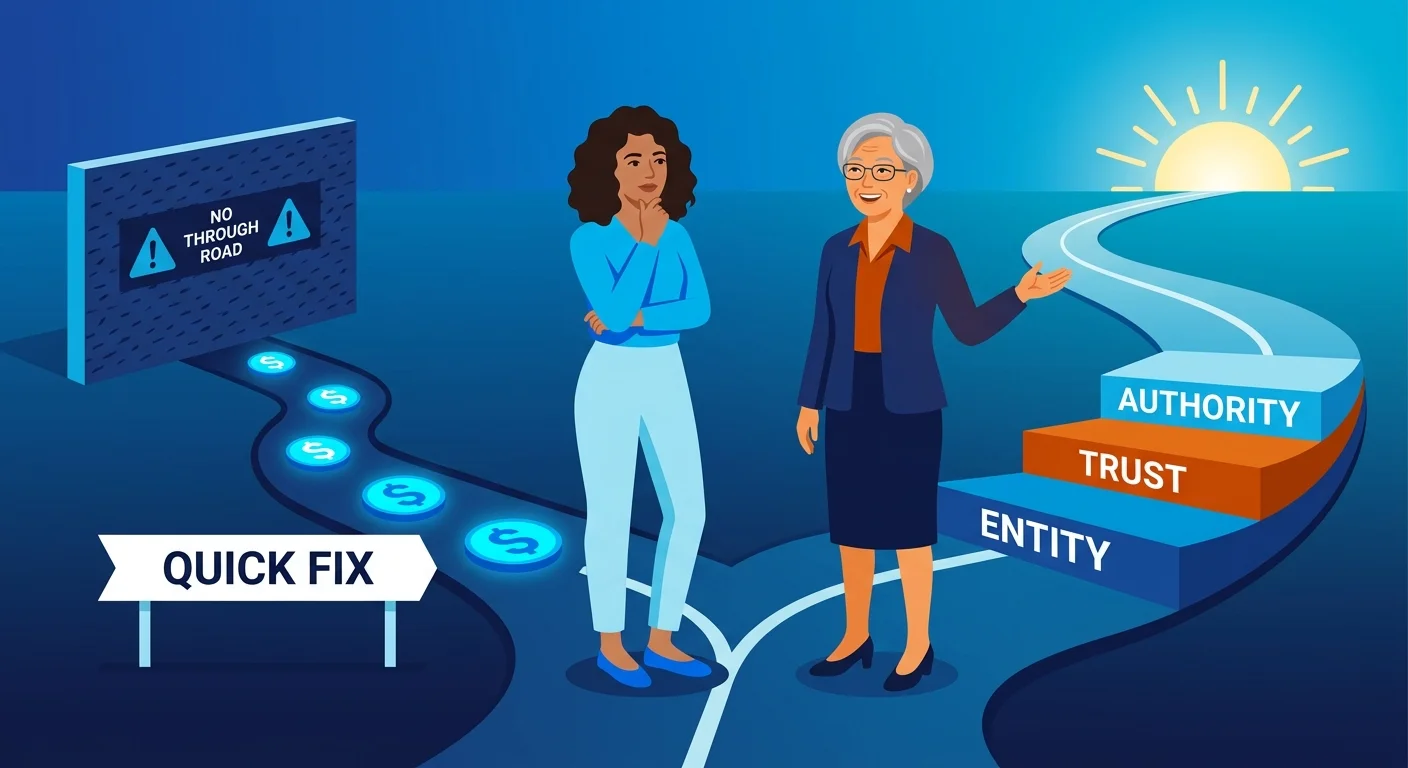 choosing durable founder authority over quick ranking fixes