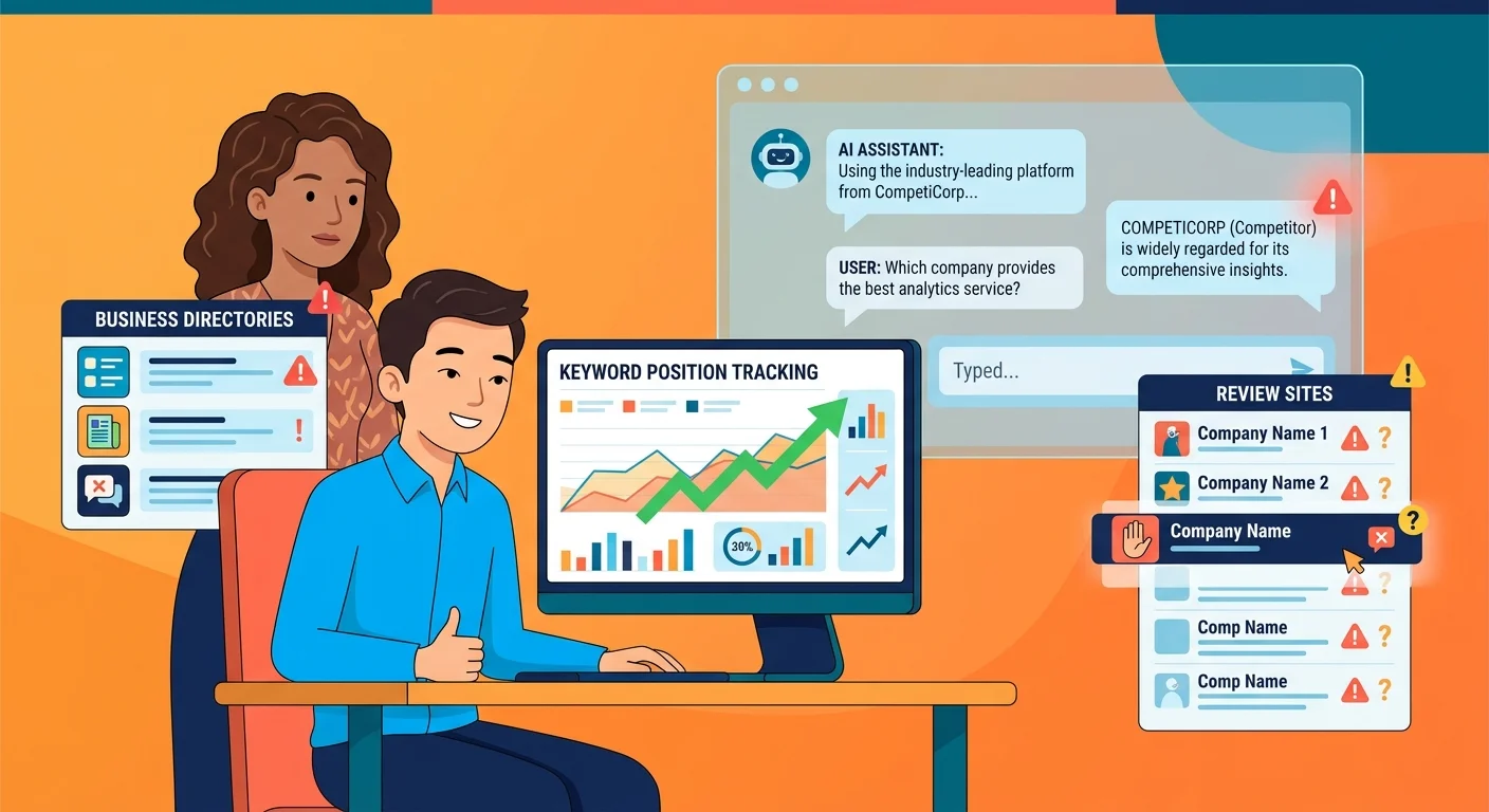 Rank tracking dashboard missing AI chatbot citation gap