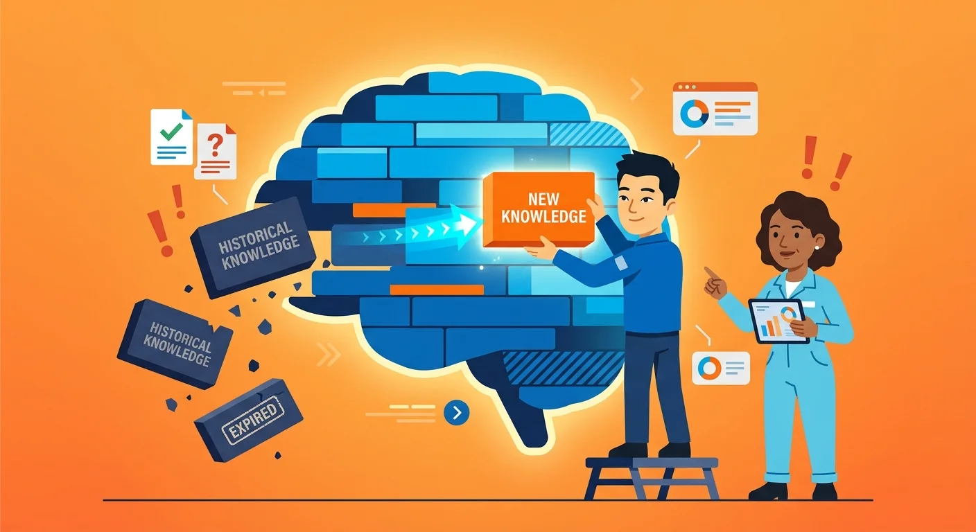 Language model forgetting old knowledge during data edits