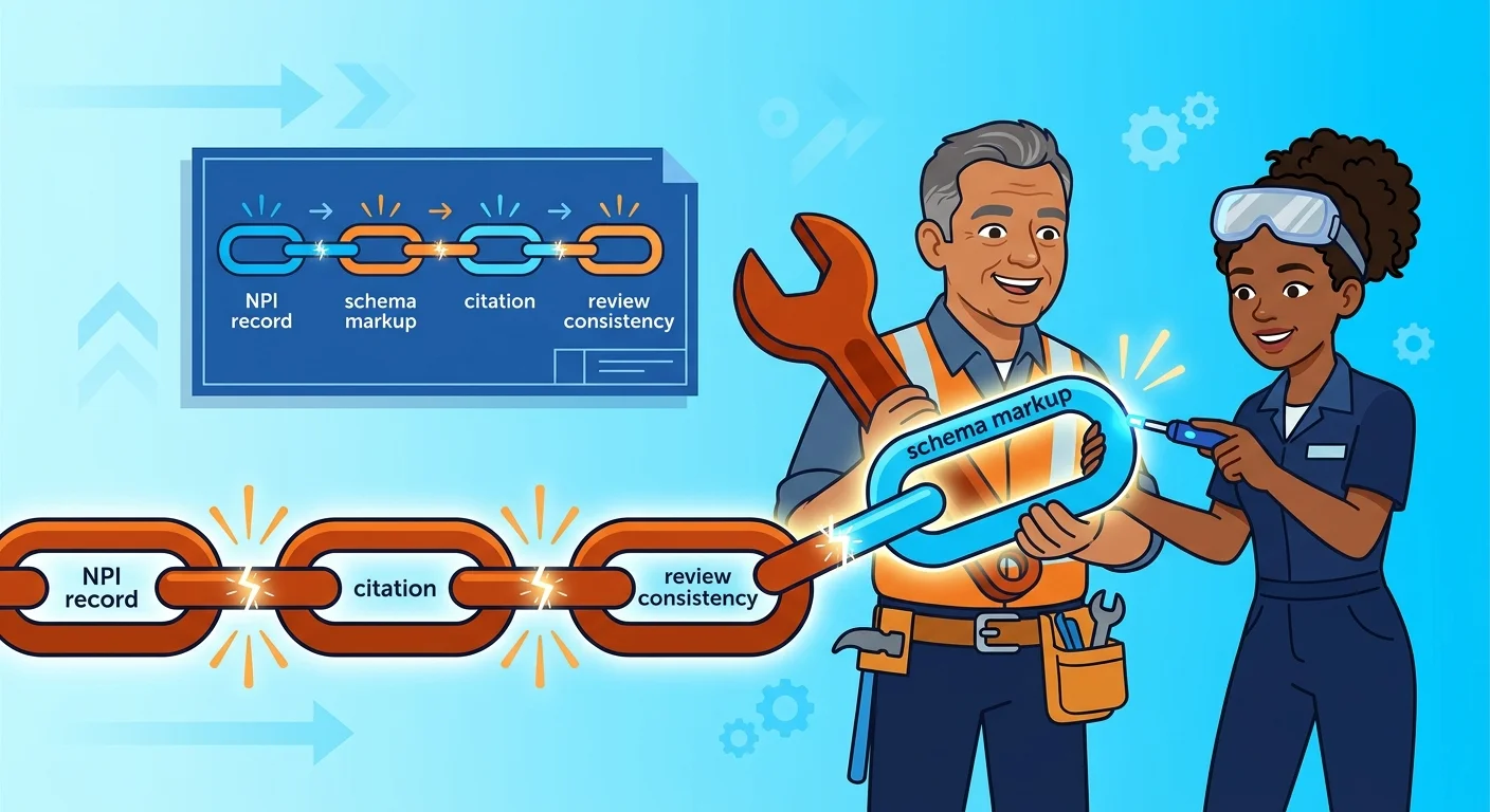 Building a clinic entity trust chain step by step
