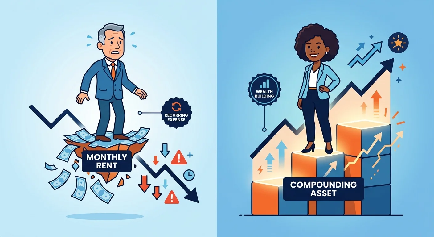 rented visibility versus compounding authority asset comparison
