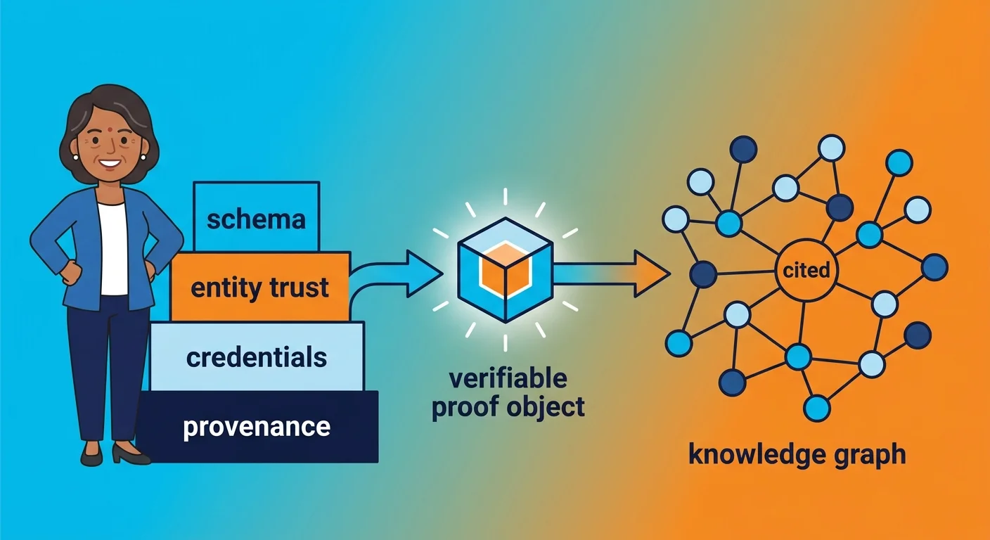 Machine readable proof components feeding a knowledge graph