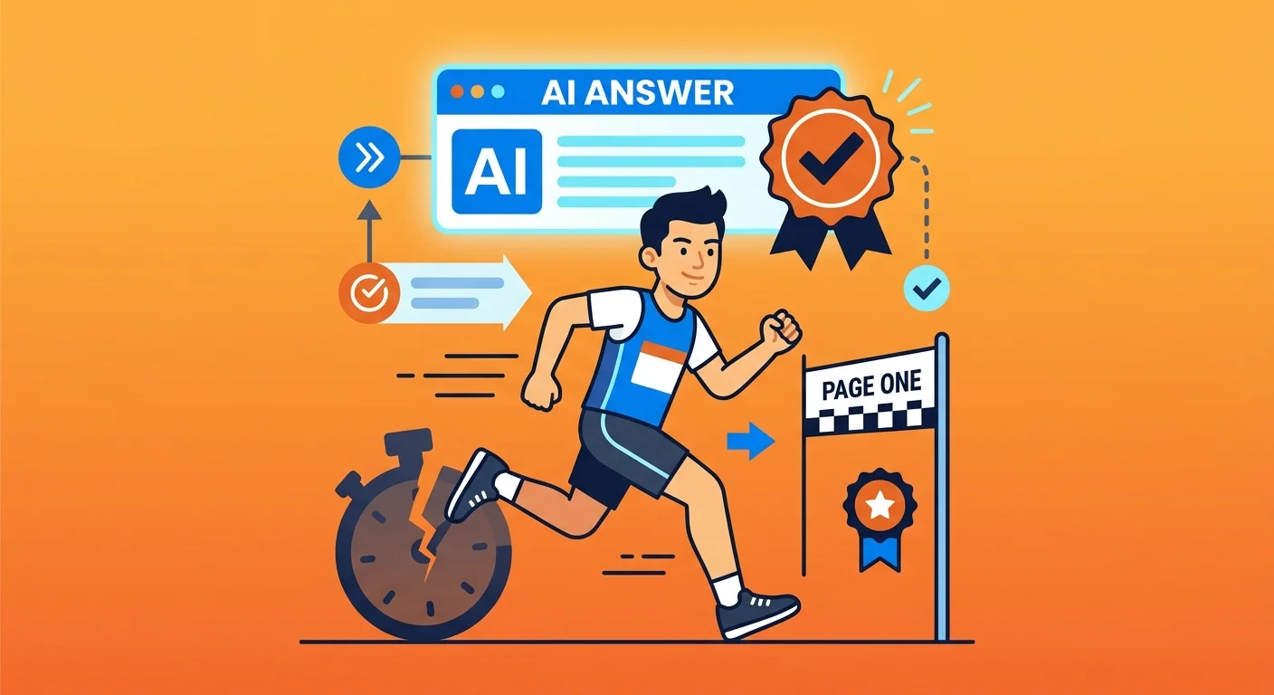 Race to page one finishing after AI answer already resolved