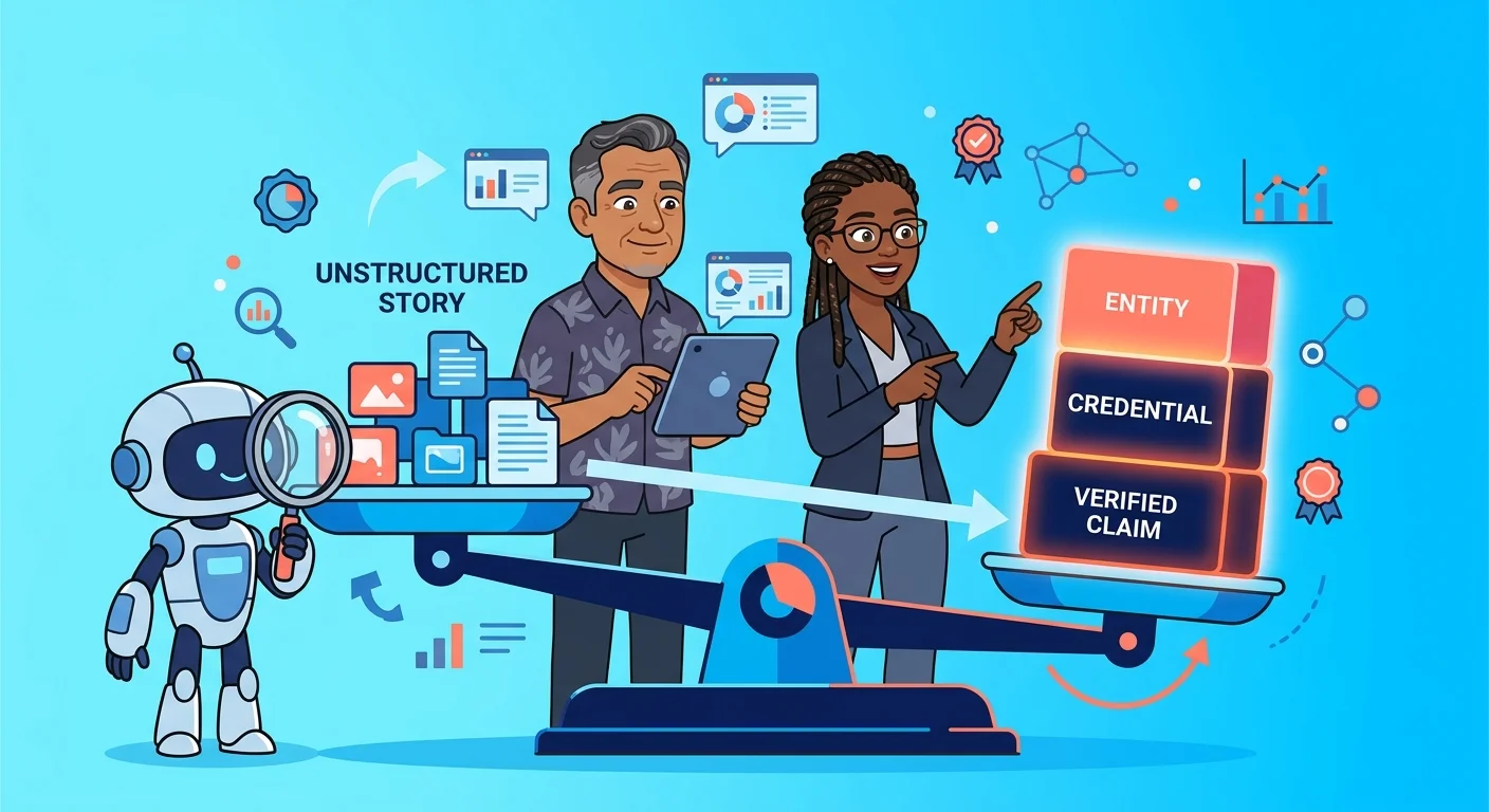 Weighing verified proof against unstructured testimonial claims