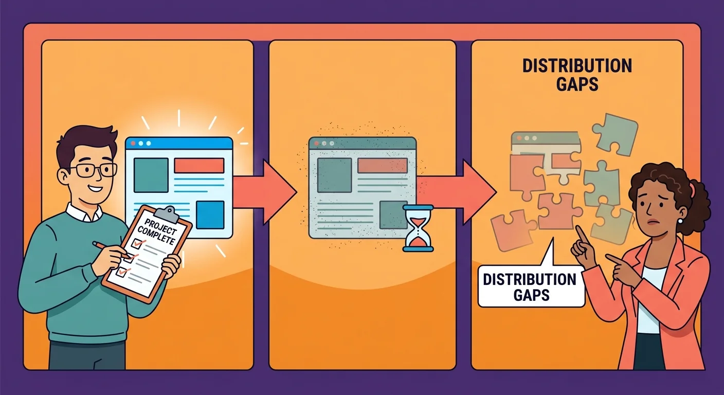 One time optimization project fading into content distribution gaps
