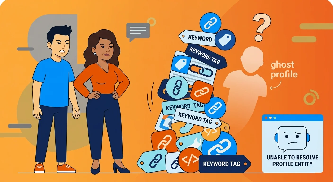 keyword chasing leaving a business as an unresolved ghost profile