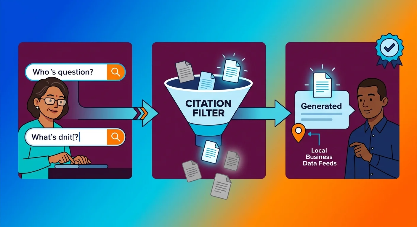 how AI Overviews select citable local business sources