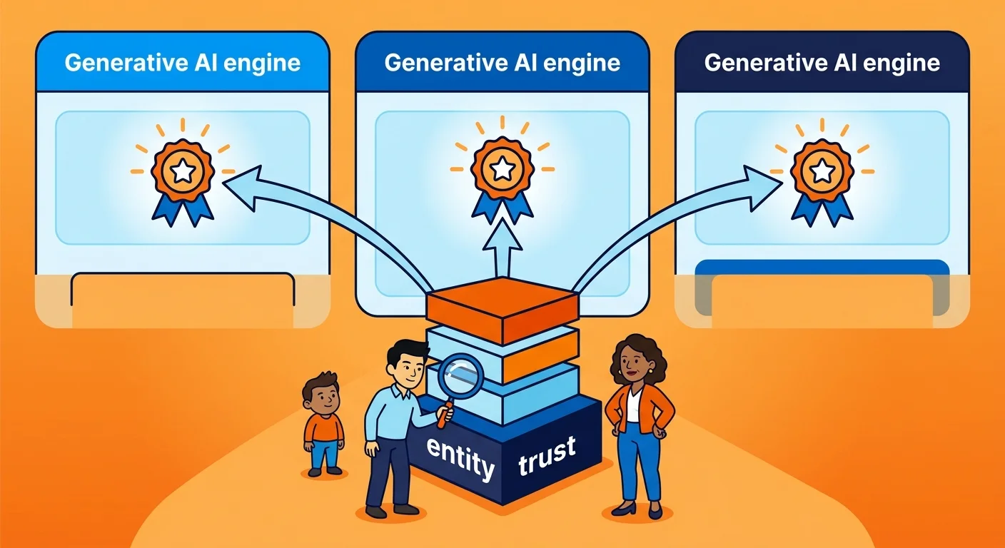 Generative search engines citing one trusted authority source