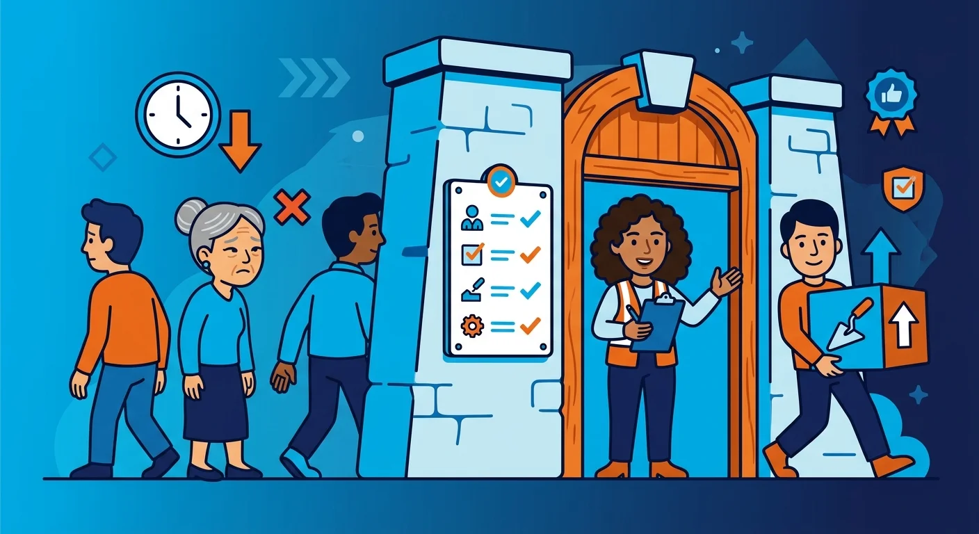 Qualification gate for authority infrastructure fit