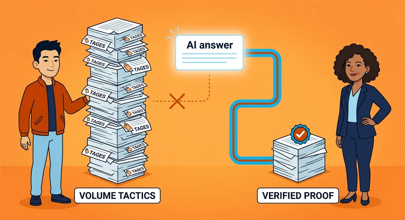 Keyword volume tactics failing to connect to AI answers