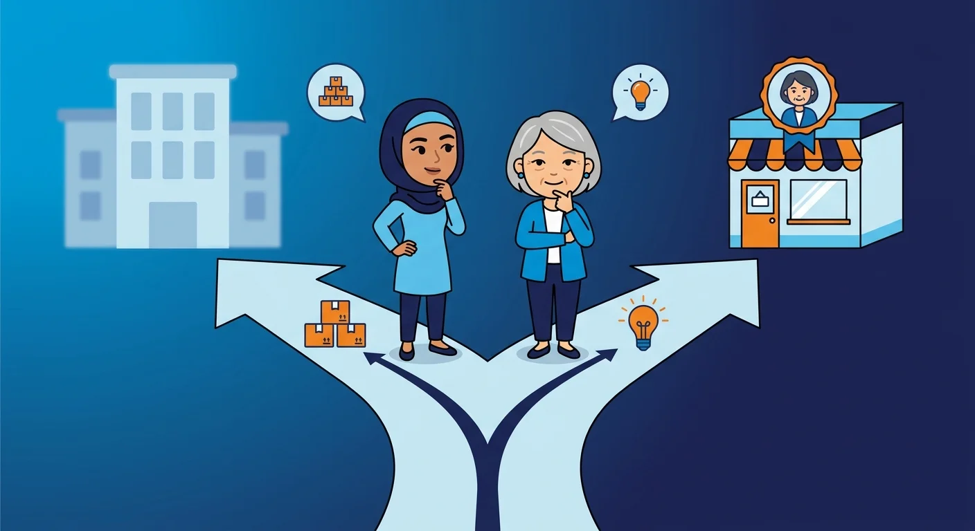 Clinic owner choosing between scaled agency and boutique founder path