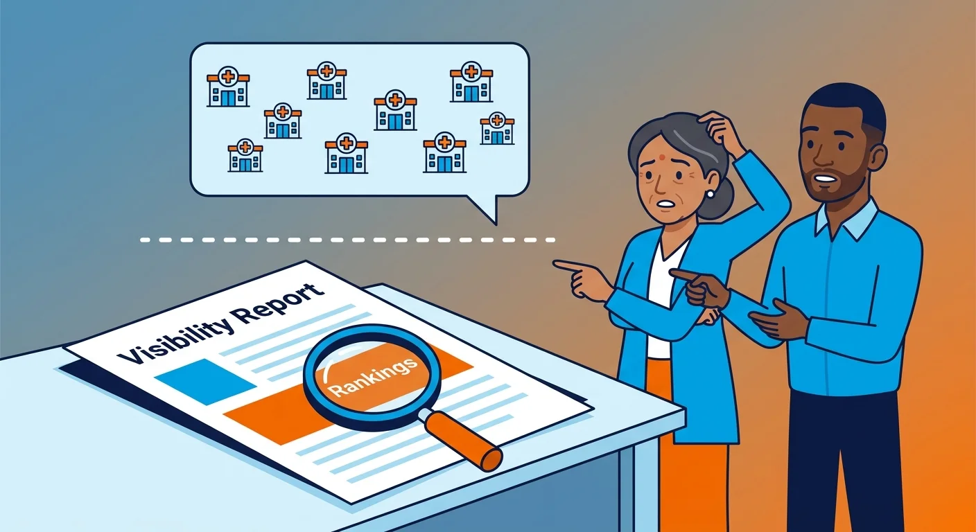 Traditional report disconnected from AI generated clinic answers