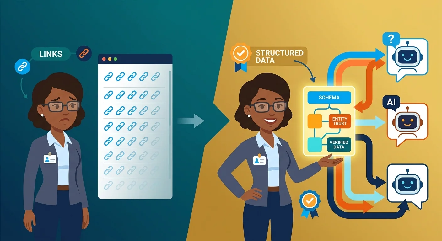 AI visibility for healthcare providers versus traditional search links