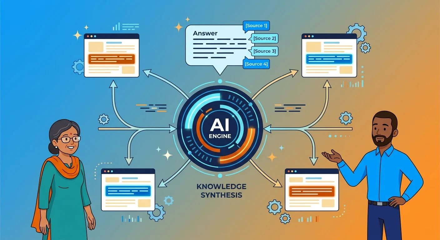 how generative engines assemble healthcare answers from passages