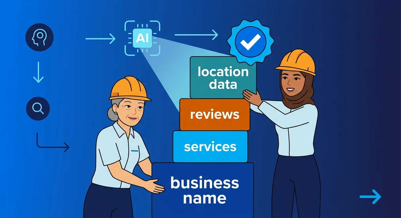 structured data schema markup for AI business citations