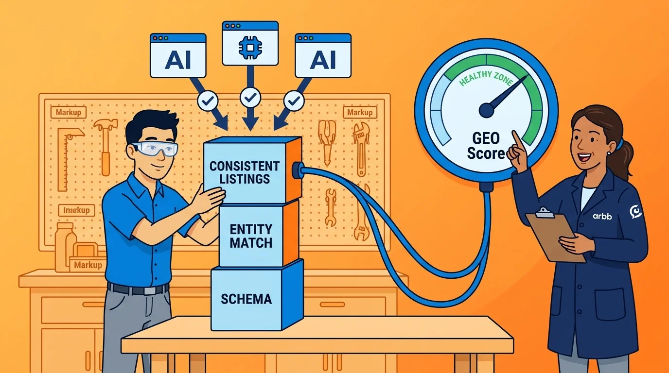 Structured data and entity consistency foundation for AI citation