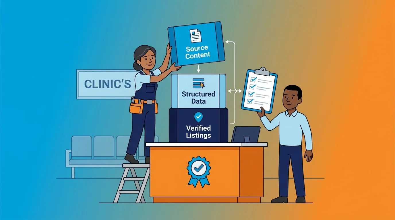 Layered verification process for citable clinic authority