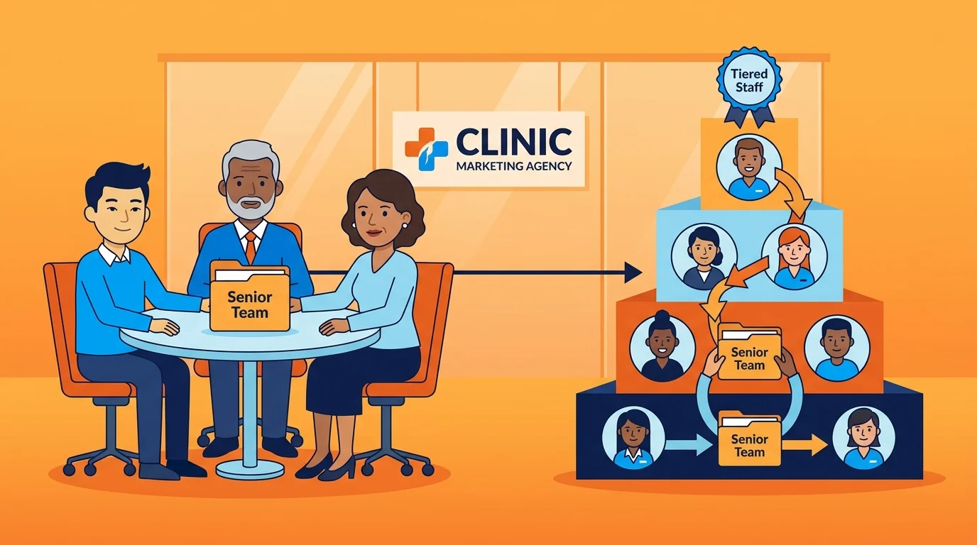 Boutique direct oversight compared with large agency tiered staffing