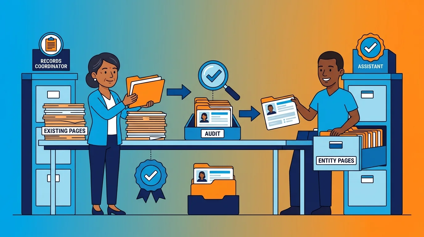 chiropractic website audit and rebuild sequence flow