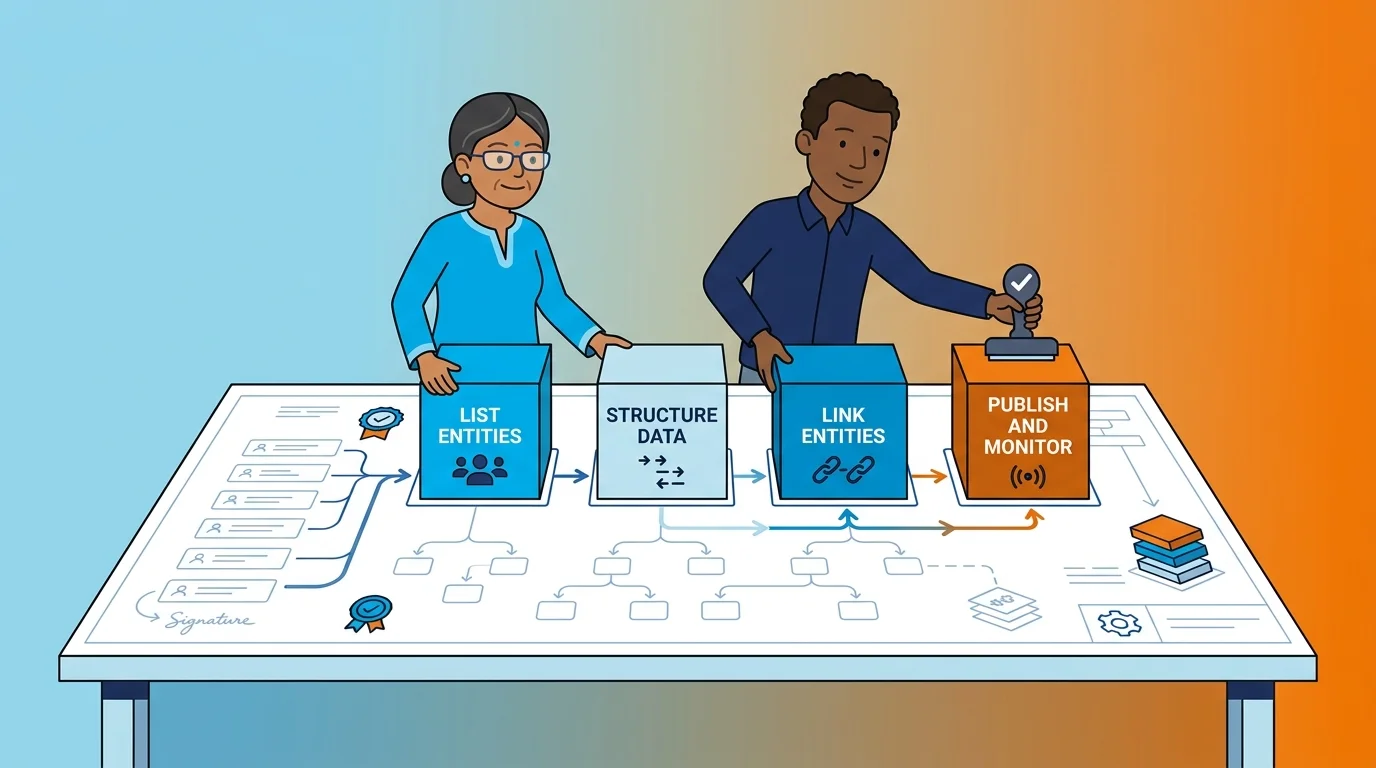 Steps to build a queryable medical practice knowledge graph