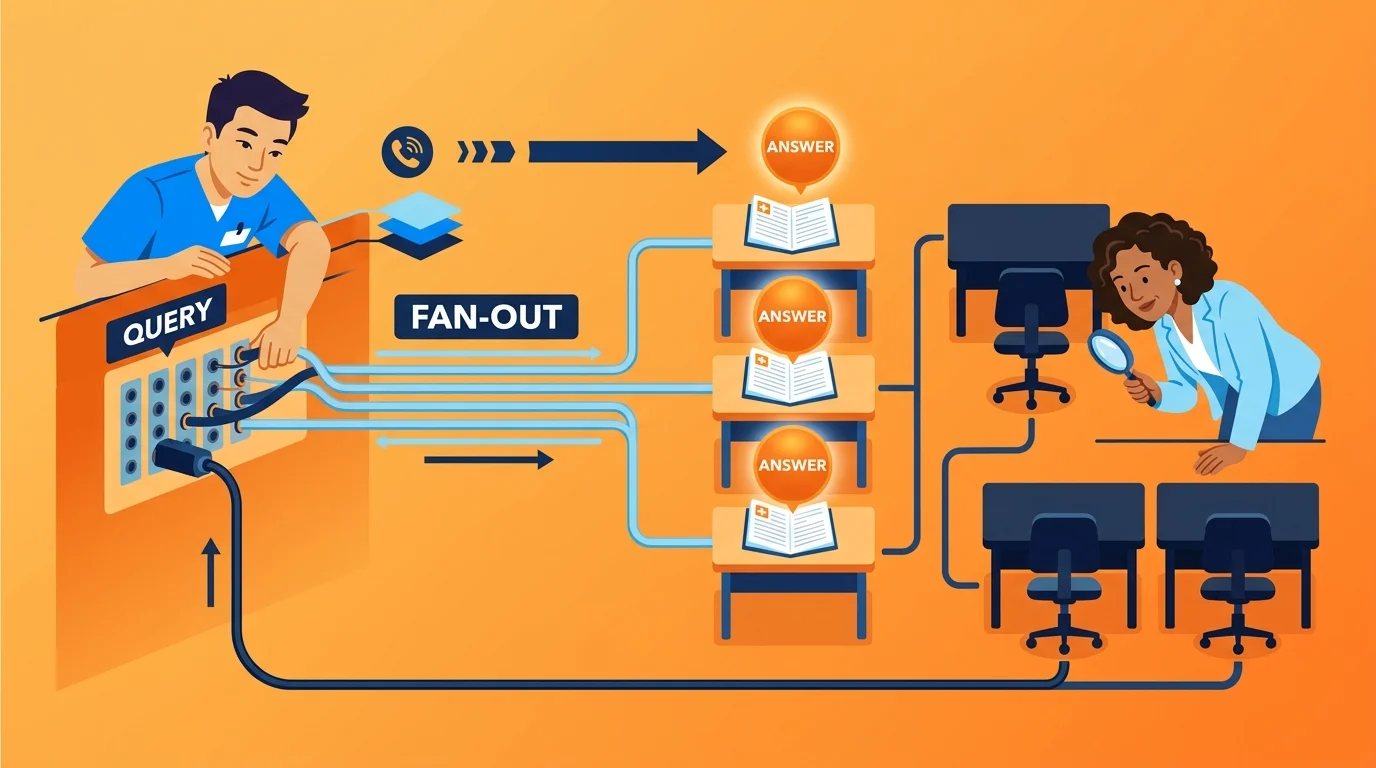 query fan out connecting clinic website pages to AI answers