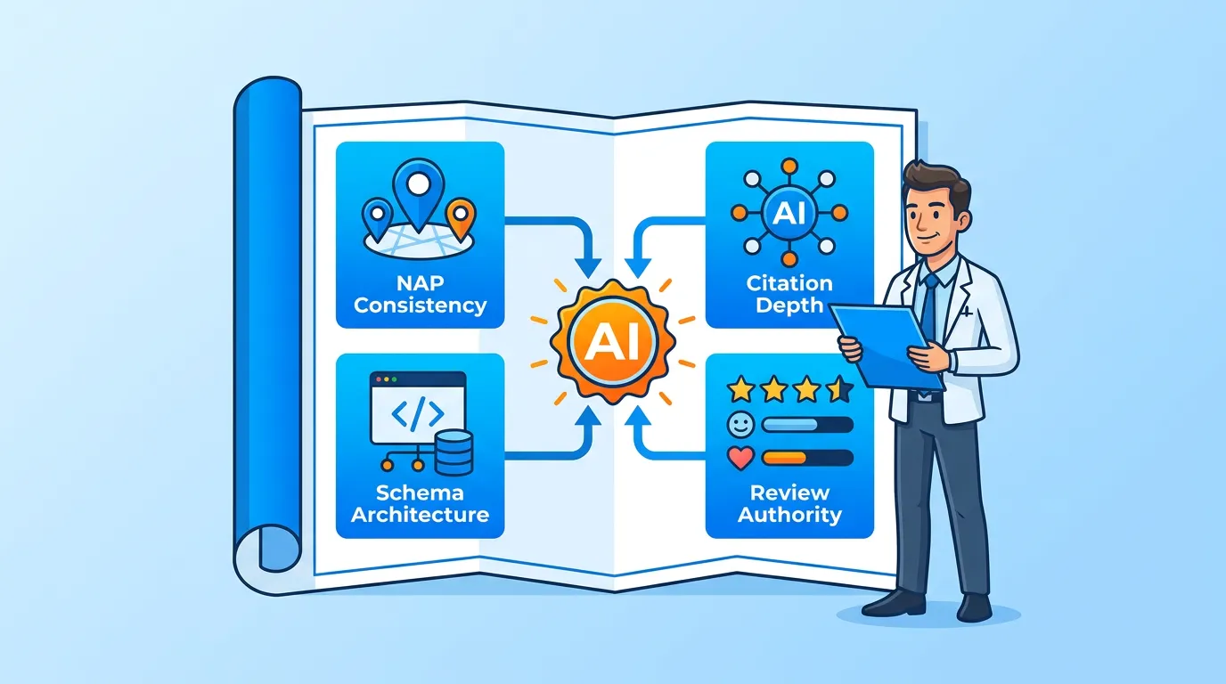 chiropractic entity authority guide pillars schema NAP citations AI recommendations