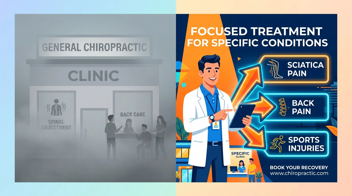 clinical wedge chiropractic entity strength versus generic positioning AI recommendations