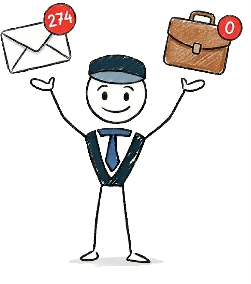 iTech Valet mascot showing 274 pieces of content published but zero business results without proper authority infrastructure