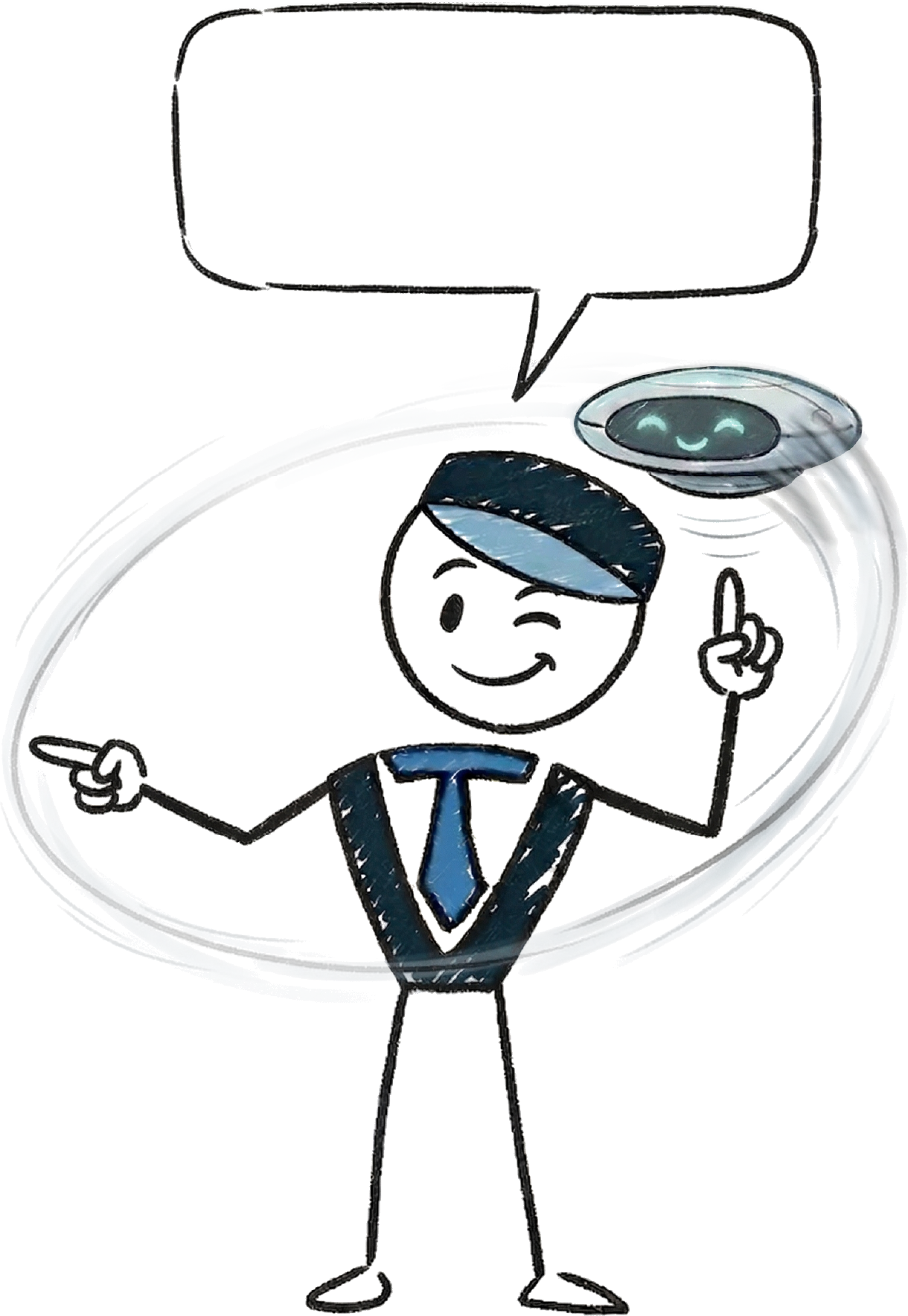 itech valet mascot pointing