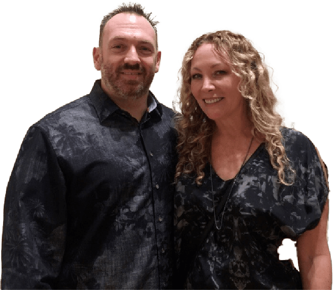 Gerek Allen founder of iTech Valet with his wife Hope in Huntington Beach California