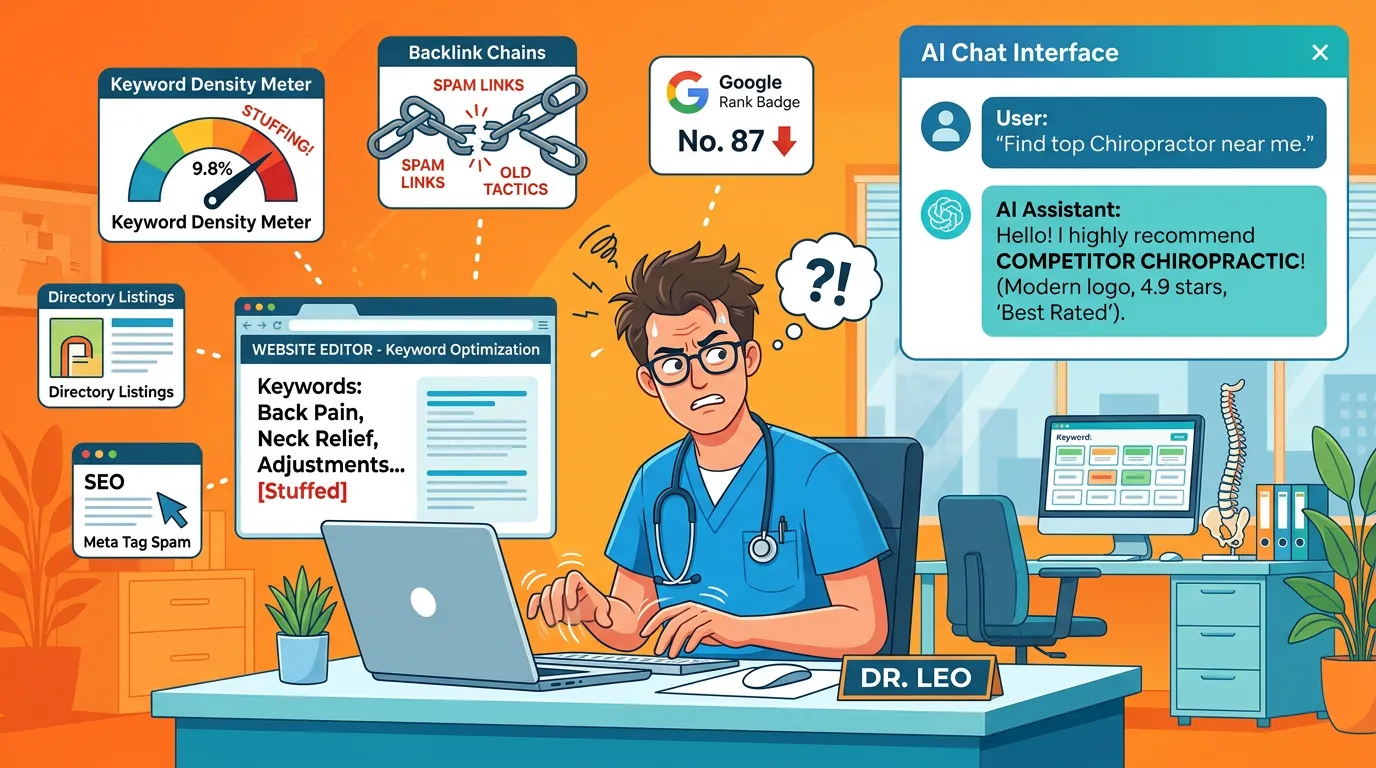 traditional SEO chiropractic not working for AI recommendations Answer Engine Optimization