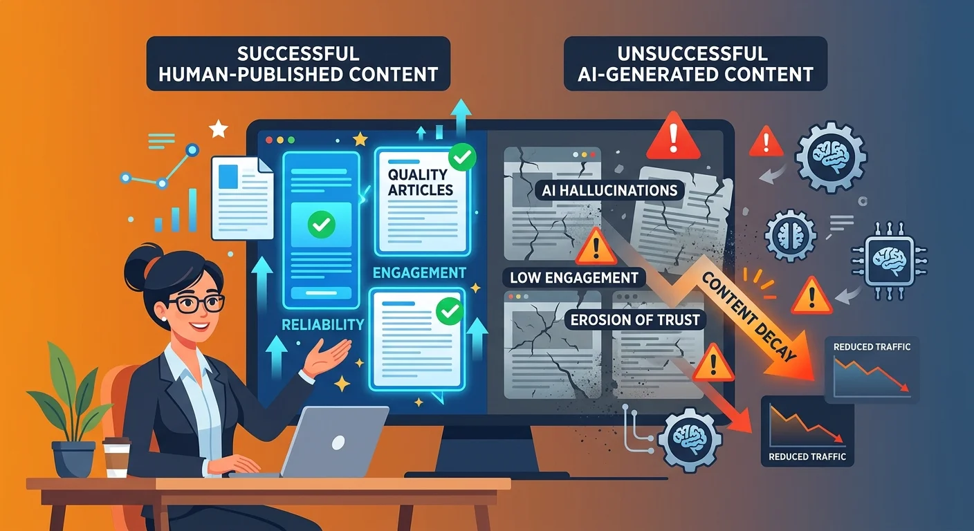 Authority content decaying over time while AI engines stop recommending outdated information