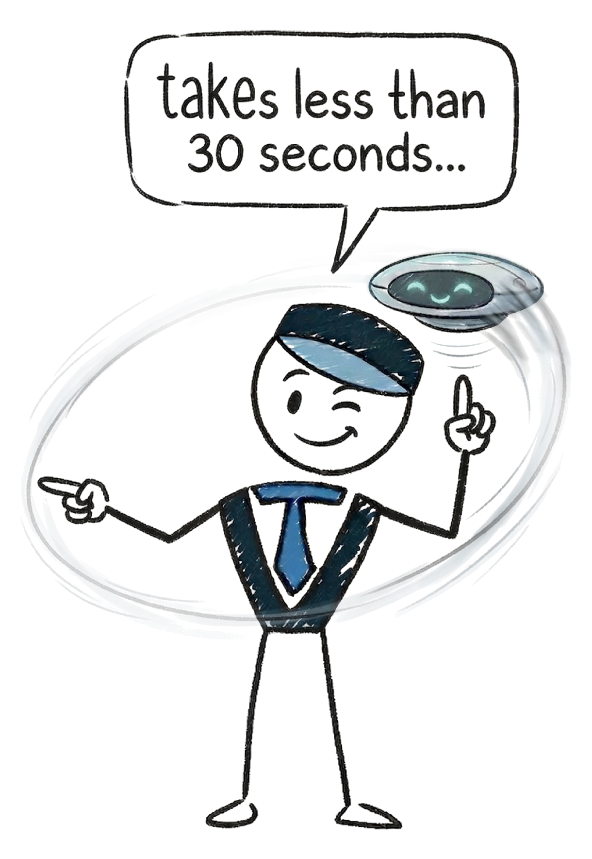 itech valet mascot pointing