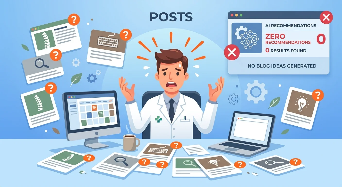 comparing failed content strategies to successful authority sibling rule implementation for chiropractors