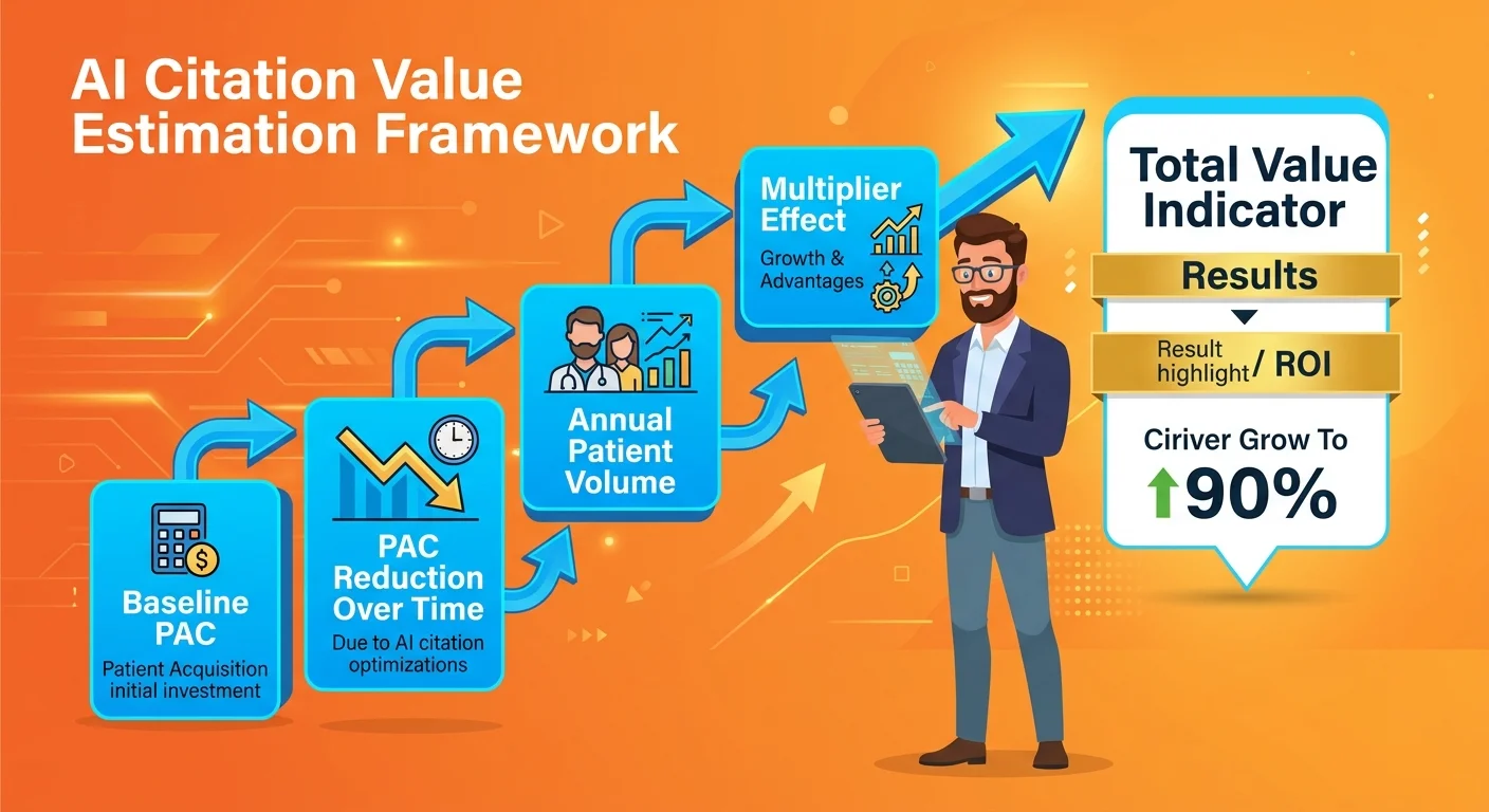 framework for estimating AI citation value through patient acquisition cost reduction