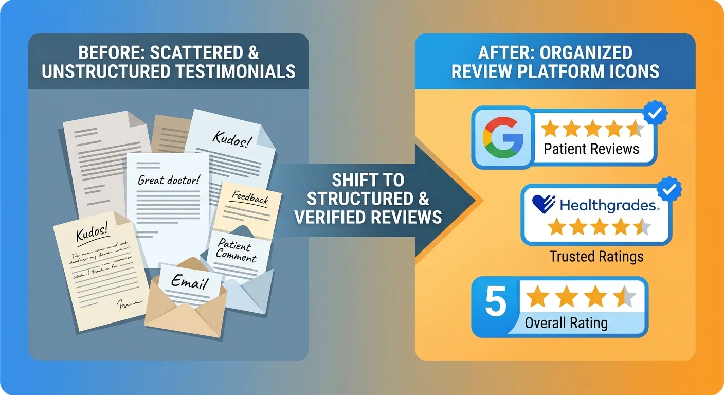 review collection strategy transformation from unstructured to structured verified platforms