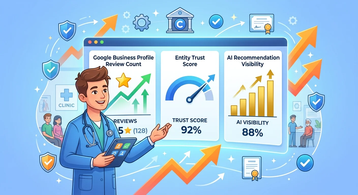 structured reviews building compounding AI authority over time for chiropractic practice