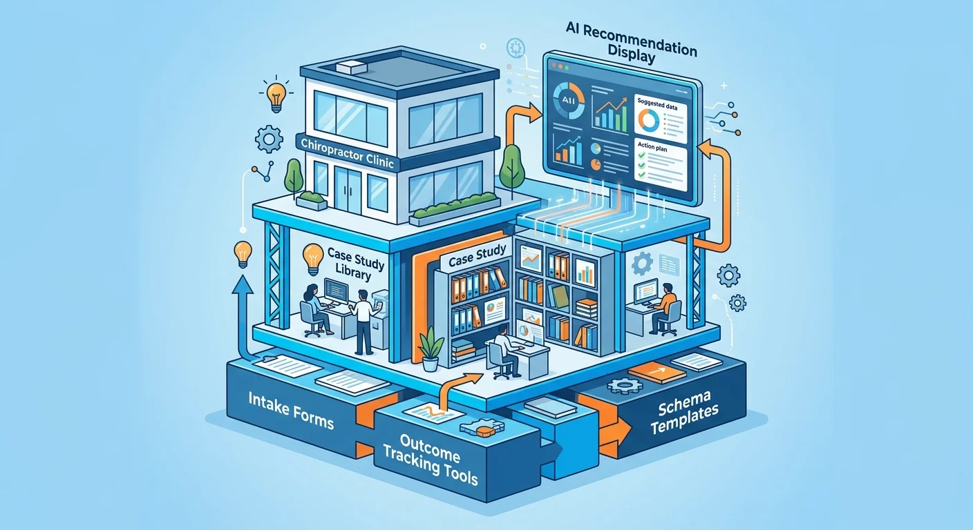 Building chiropractic outcome documentation system infrastructure for AI visibility