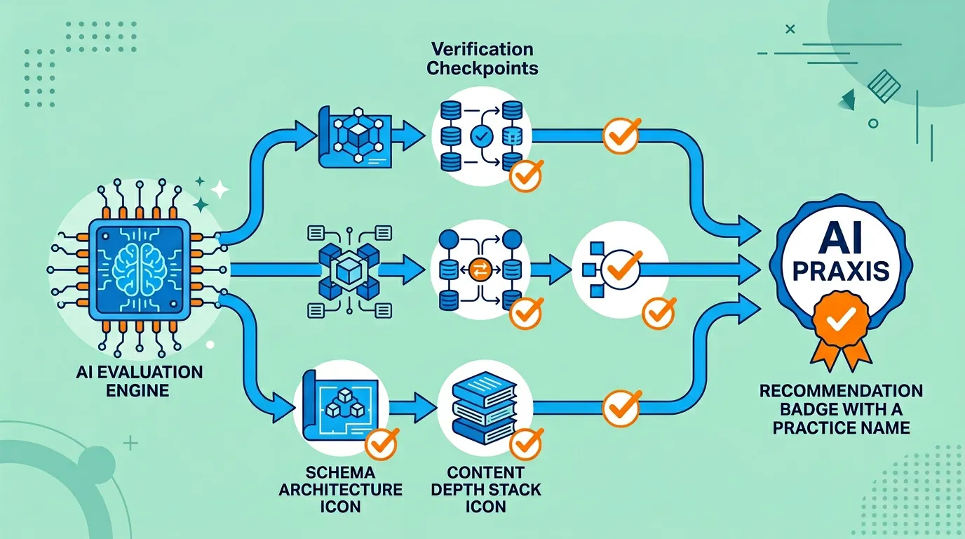 AI engine evaluation pathways for chiropractor recommendation schema entity content