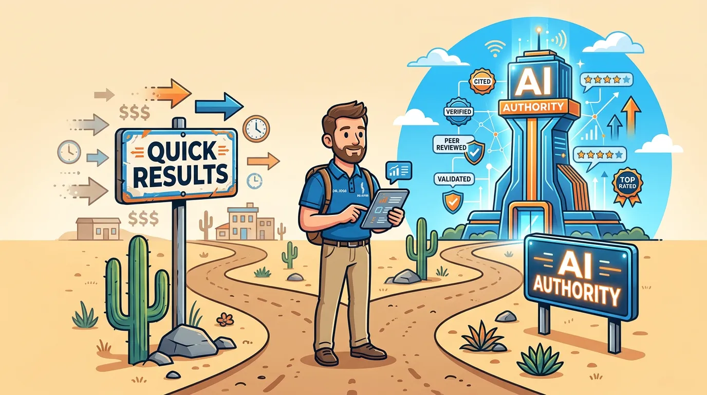 chiropractic authority investment decision AI visibility long term versus short term marketing