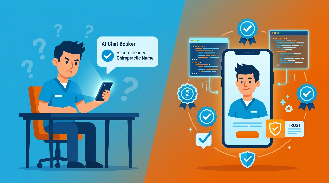 chiropractic practice digital erasure AI recommends competitor instead of local practice