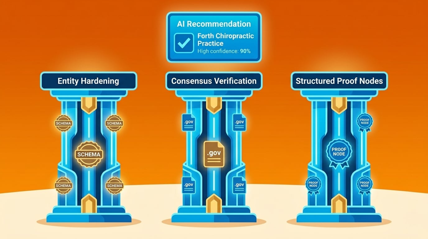 three pillars of verifiable trust infrastructure entity hardening consensus verification structured proof nodes