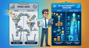 Paid Ads vs. AI Authority Engine: Renting Attention vs. Owning Entity Trust