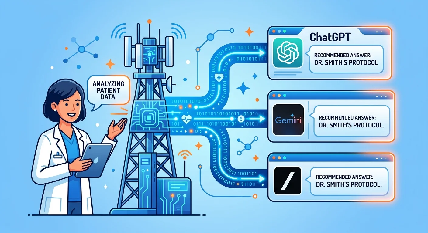 AI Authority Content clinical voice signal reaching conversational search engines