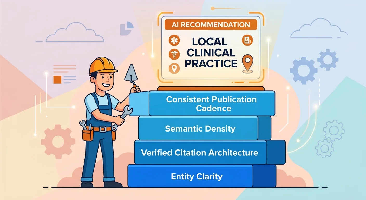 Four machine-readable clinical authority signals for AI recommendation visibility