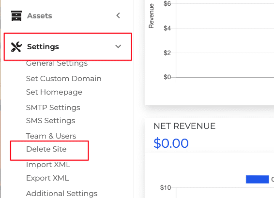 How to delete a dropfunnels domain