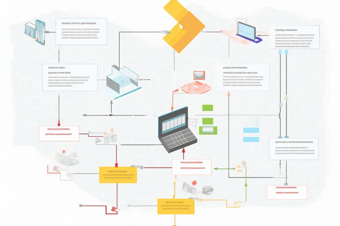 conversion flowchart of a sales process